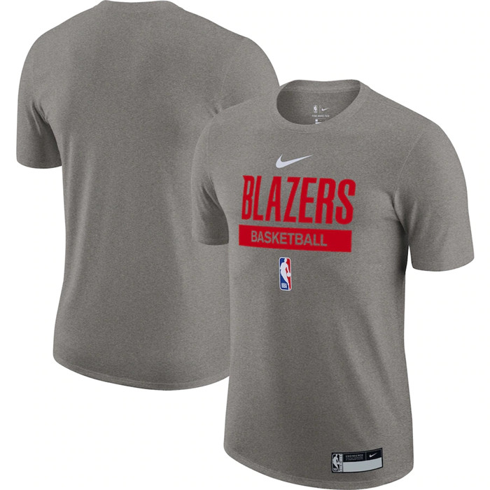 Men's Portland Trail Blazers Gray 2022/23 Legend On-Court Practice Performance T-Shirt